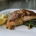 Mustard-Encrusted Broiled Salmon
