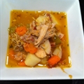 Chicken Noodle Soup with a fork