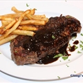 New York Steak au Poivre with Balsamic Vinegar