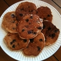 Oatmeal and Wheat Flour Blueberry Pancakes