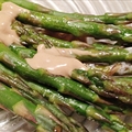 Oven-Baked Asparagus with Mustard Sauce
