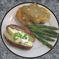 Oven Roasted Chicken With Onion & Garlic Gravy