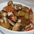 Pan Fried Gnocchi with Goat Cheese Sauce