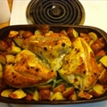 Pan Roasted Chicken with Lemon Garlic Beans