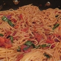 Pancetta Tomato Spaghetti