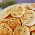 Parmesan-Scallion Pastry Pinwheels