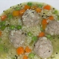 Pasta Chicken Meatball Soup