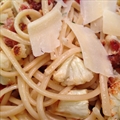 Pasta with Roasted Cauliflower and Pancetta