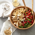 Pasta with Chicken, Spinach, Tomatoes, and Feta Cheese