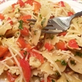 Pasta with Red Peppers, Anchovies, and Artichokes