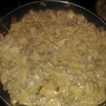 Pasta with Smoked Chicken and Creamy Balsamic Sauce