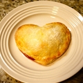 Pear-Raspberry Heart Pies