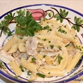 Penne Pasta with Chicken Alfredo
