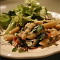 Penne with Basil and Prosciutto