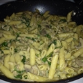 Penne with Sausage and Spinach