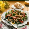 Pepper and Swiss Chard Turkey Stir Fry