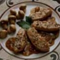 Peppered Turkey Medallions with Chutney Sauce