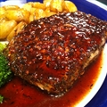 Pork Chops- Ancho Chile and Raspberry Glaze
