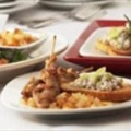 Pork Tenderloin Satay with Brandy Pear Relish
