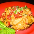 Portobello Mushrooms Stuffed with Eggplant And Gorgonzola