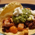 Potato-chorizo Tacos With Avocado Salsa