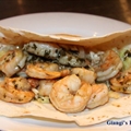 Prawns Quasadillas with Caramelized Onions