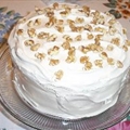 Pumpkin Cake with Seafoam Frosting