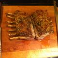 Rack of Lamb with Pesto, Parmesan and Breadcrumb Crust