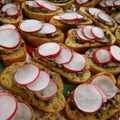 Radishes with Butter, Crusty Bread And Sea Salt