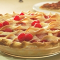 Raspberry, Rhubarb And Pear Pies