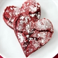 Red Velvet Crinkle Cookies
