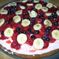Red, White and Blue Dessert Pizza
