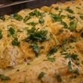 Rice & Bean Enchiladas with Creamy Tomatillo Sauce