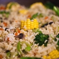 Rice with fresh vegetables