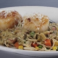 Rigatoni and Shrimp with Garlic Cream Sauce
