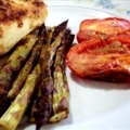 Roast Asparagus and Plum Tomatoes (1 Pt.)