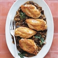 Roast Chicken with Wild Mushroom Sauce