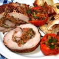 Roast Pork with Andouille and Crawfish