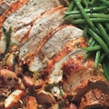 Roast Turkey with Taters, Beans, & Mustard Sauce