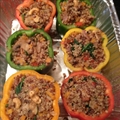 Roasted Bell Peppers Stuffed with Quinoa