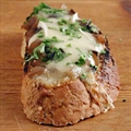 Roasted Garlic & Brie Toasts