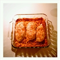 Roasted red pepper and parmesan chicken