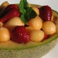 Rockmelon and Strawberry Salad