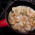 Romulus White Wine Prawn Saute