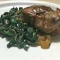 Rosemary Lamb Chops with Swiss Chard