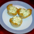Rye Bread Cups with Cheesy Egg Salad