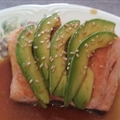 Salmon and Avocado with Sesame Soy Dressing