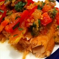 Salmon- Sesame Orange Ginger Relish