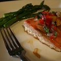 Salmon with Sweet and Spicy Salsa