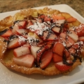 Sarah's Strawberry, Banana & Chocolate Puffy Pancake
